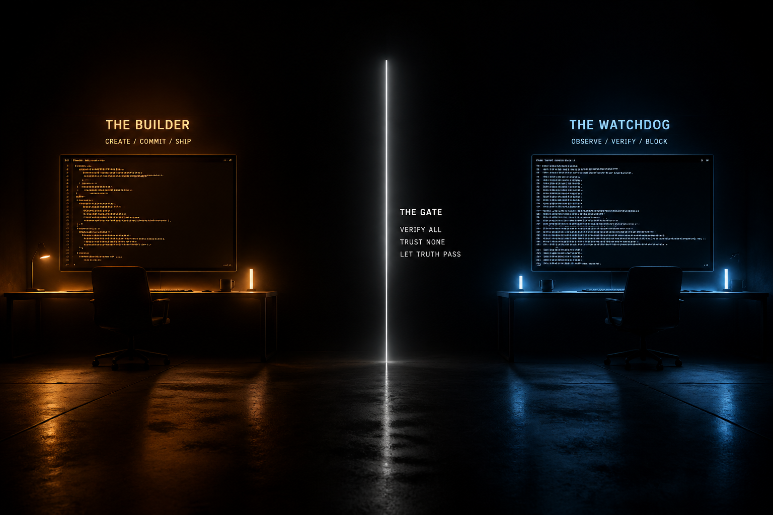 The watchdog — verification as structure